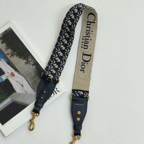 DIOR 刺繡寬背帶