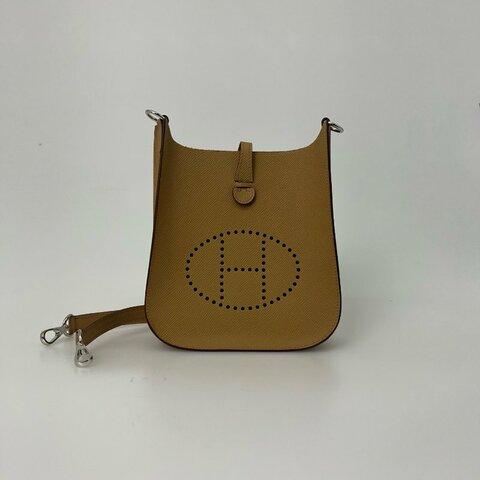 HERMES K刻 卡其色EVELYNE TPM 肩背包
