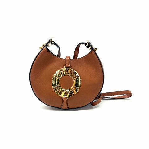 LOEWE 焦糖色 半月 肩背包
