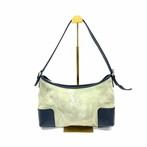 LOEWE 店H 薄荷綠 牛角 腋下 肩背包