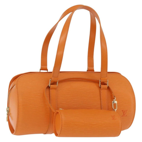 路易威登 Epi Soufflot 手提包 橙色 Mandarin M5222H LV 正品 203201V