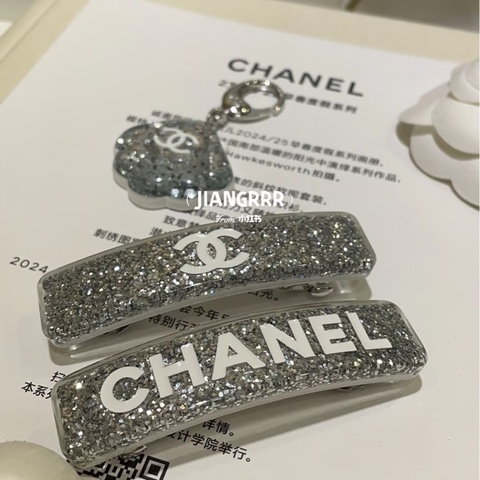 Chanel 字母銀河細閃 髮夾 髮飾🌠🧚‍♀️