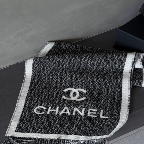 CHANEL 經典雙色圍巾 披肩 全新品🌟