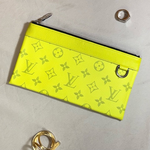 🍋 近新閒置 超級好看 LV 路易威登 Louis Vuitton 黃老花 長夾/小手拿/隨身收納包
