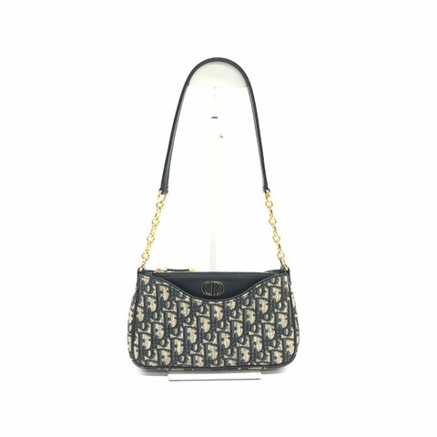 Dior 藍色 老花 蒙田 肩背包