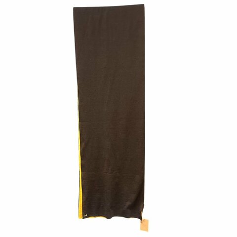 【美收精品】HERMÈS 經典H刺繡雙色雙面喀什米爾真絲長款圍巾 6-110【隔月月中將轉賣至日本 上架期限30天】