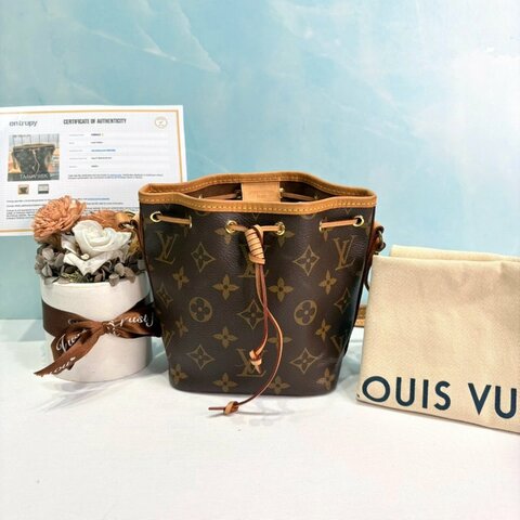 LV Nano Noe迷你老花水桶包