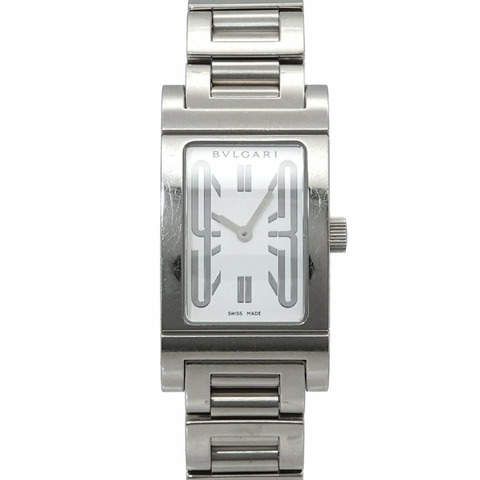 寶格麗 (Bulgari) Rettangoro RT39S 女士腕錶 白色石英錶