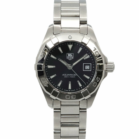 TAG Heuer Aquaracer 300米 WAY1410 女士腕錶，日期顯示，黑色，石英錶