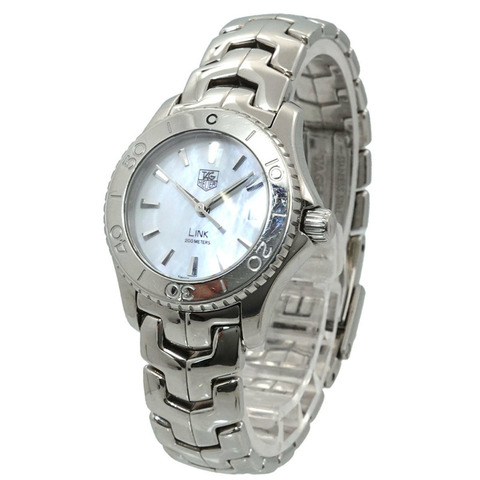 TAG Heuer Link WJ1313-0 女士腕錶，日期顯示，白色錶殼，石英機芯