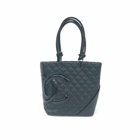 Chanel 黑色 康鵬 菜籃子 肩背包