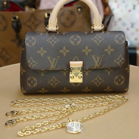 LOUIS VUITTON Nano Madeleine M28426 Monogram 老花手挽斜揹袋｜閒置A級成色
