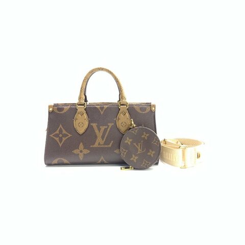 Louis Vuitton lv 老花 onthego 橫版 晶片 肩背包