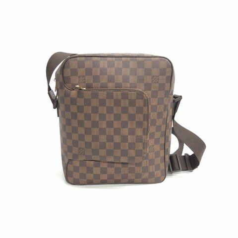 Louis Vuitton LV 棕色 棋盤格 肩背包