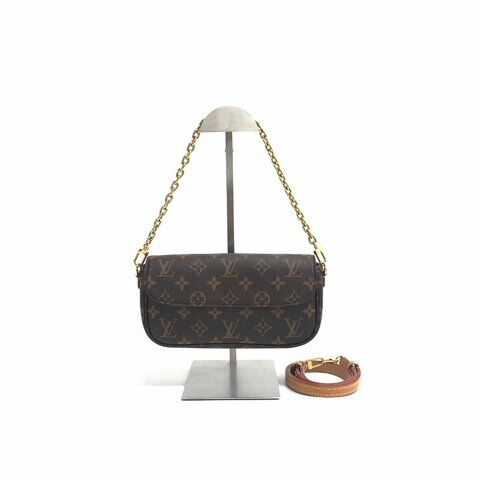 Louis Vuitton LV 棕色 老花 IVY 晶片款 肩背包