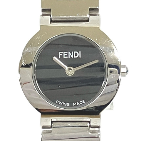 Fendi Orologi 手錶，總重 59.6 克，不銹鋼，石英機芯，黑色錶盤，3050L。