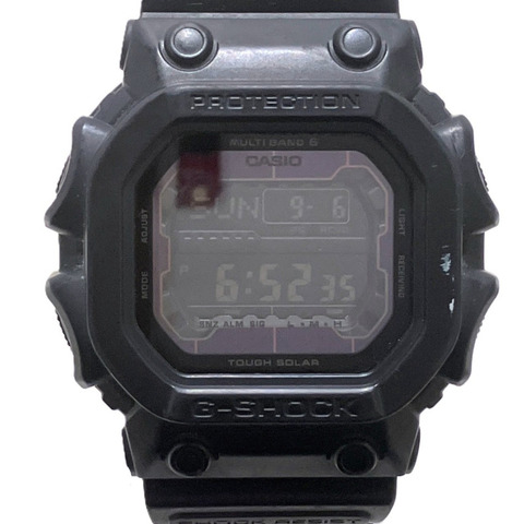 卡西歐 G-SHOCK 手錶，總重 89.4 克，樹脂/橡膠錶帶，太陽能動力，黑色錶盤，型號 GXW-56BB