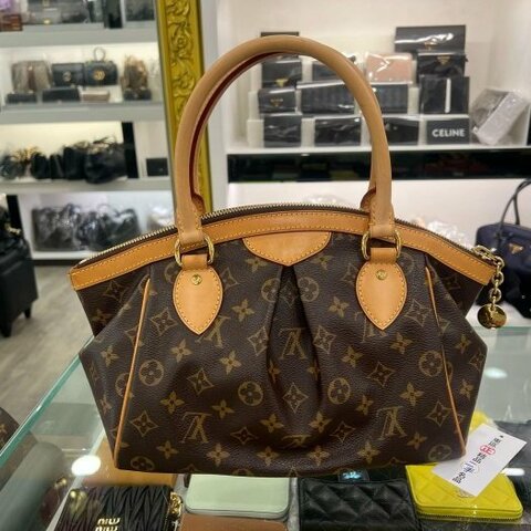 東區正精品㊣LV LOUIS VUITTON M40143 原花皺褶拉鍊手提包小款 RZ6614