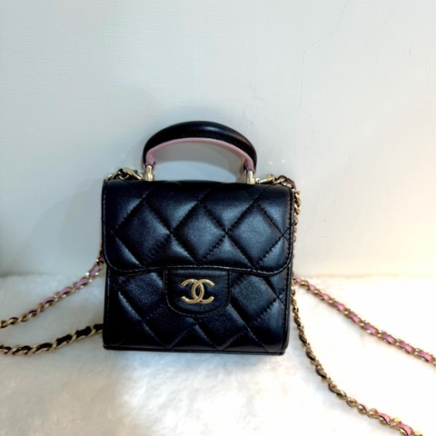 香奈兒CHANEL 迷你手提鏈條包/小廢包 mini  保卡款