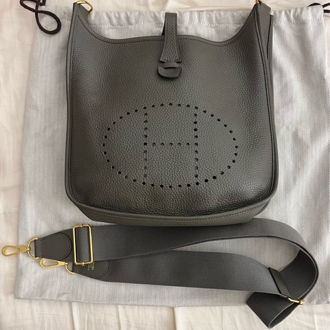 Hermès 29 Etain 錫器灰 金扣