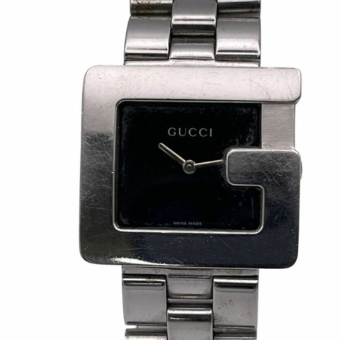 GUCCI 3600米黑色不鏽鋼男士腕錶