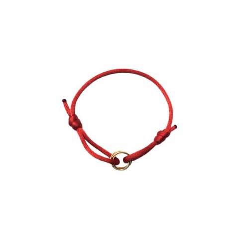 Cartier 卡地亞 18k玫瑰金 trinity 手繩 手鏈