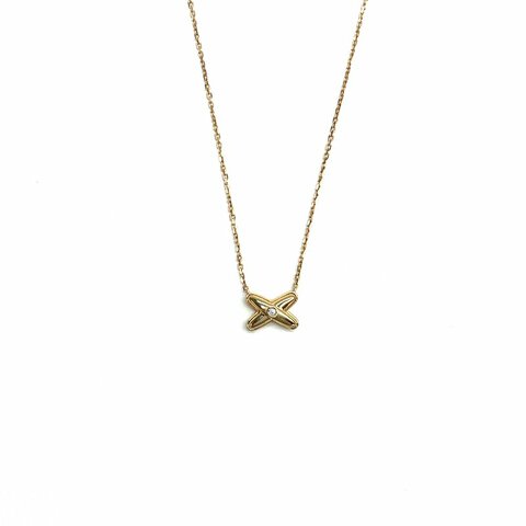 Chaumet 尚美 18k玫瑰金 liens 鑽 新款 25年全套 項鍊