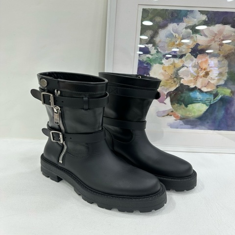 DIOR 迪奧 早春25 黑色靴 36碼