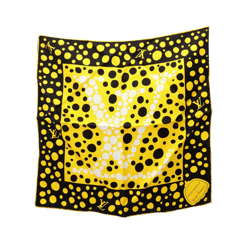 路易威登 LV YK Carre 45 Infinity Dot 草間彌生絲巾披肩 M78320 真絲
