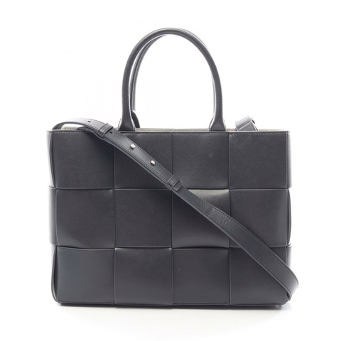 BOTTEGA VENETA 小號 Arco Maxi Intrecciato 斜背手提包 766954 V29E0 灰色