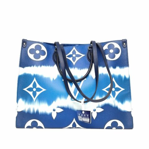 Louis Vuitton Onthego 大號 41 藍色 PVC 銀扣 2020 紮染漸變