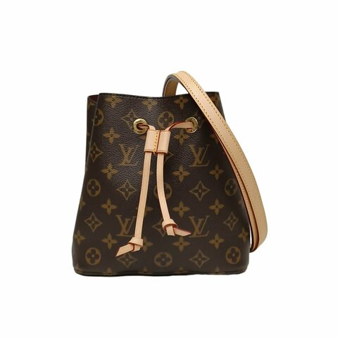 Louis Vuitton NéONOé 水桶包 BB 20 老花 PVC 金扣 晶片