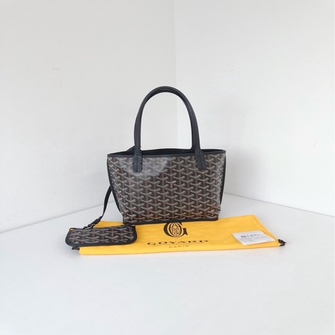 Goyard🫶🏻 anjou mini tote黑色老花迷你子母托特包💗98新✨ 尺寸21*20*10