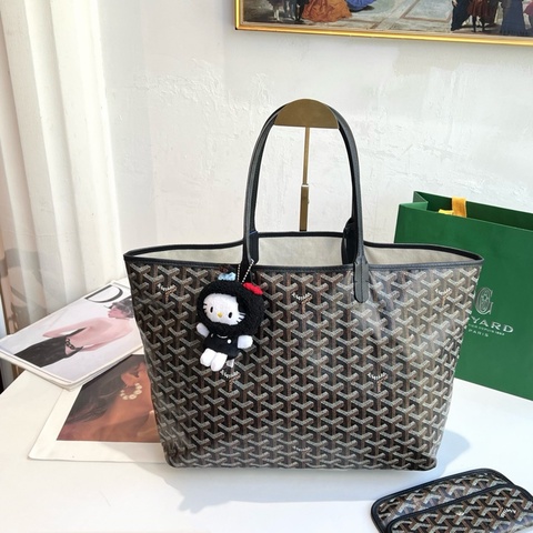 Goyard 戈雅 黑色托特包 子母