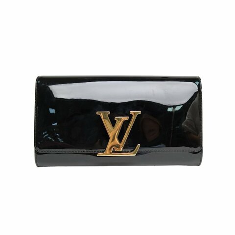 Louis Vuitton LOUISE EW 手拿包 黑色 漆皮 2014