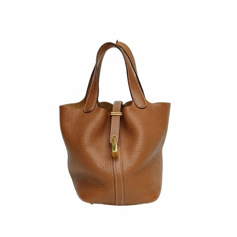 Hermès Picotin 18 菜籃子 37金棕色 TC皮 C刻 金扣