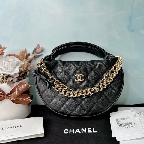 CHANEL 24S蝴蝶結半月手提包