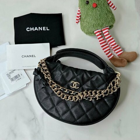 CHANEL 蝴蝶結半月手提包