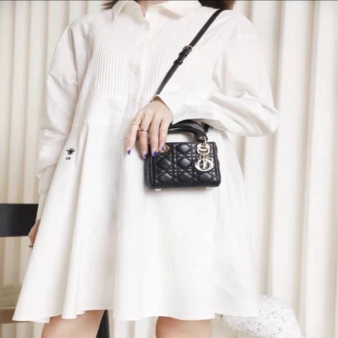 Dior/迪奧 白色小蜜蜂襯衫連衣裙 36碼165/84A