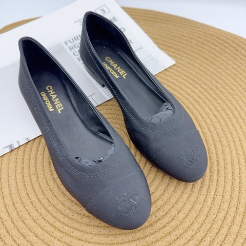 香奈兒Chanel 37碼 黑色雙C芭蕾舞鞋
