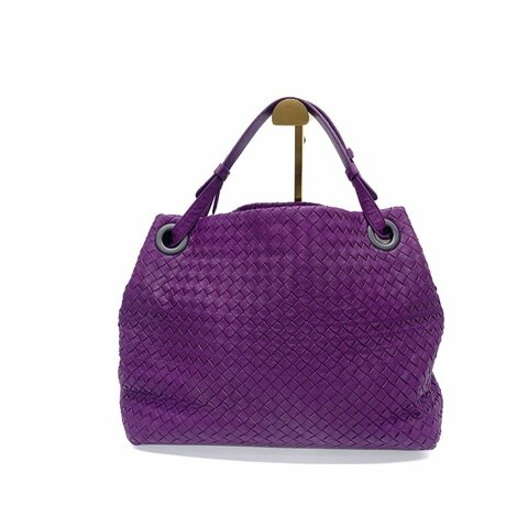 Bottega Veneta BV 紫色 bella 雙橋 編織 肩背包