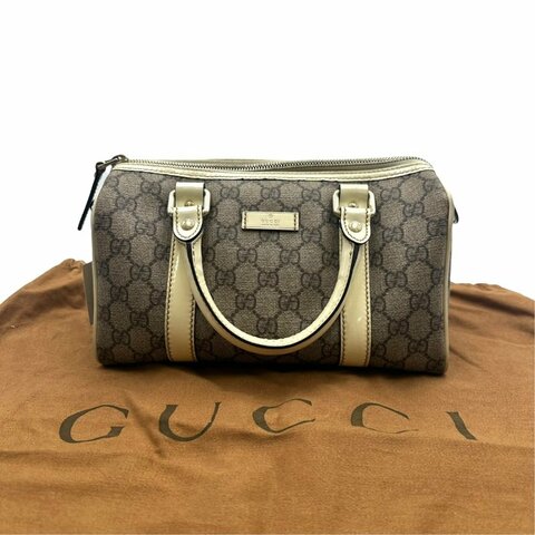 【美收精品】Gucci GG Supreme 塗層帆布迷你波士頓包  D-117【隔月月中將轉賣至日本 上架期限30天】