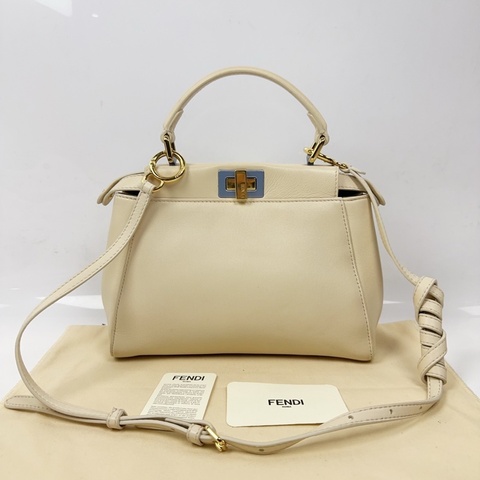 Fendi/芬迪 全皮小號peekaboo手提單肩斜挎包