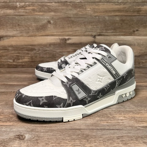 Louis Vuitton路易威登 trainer 灰白牛仔 灰白 44.5碼99新