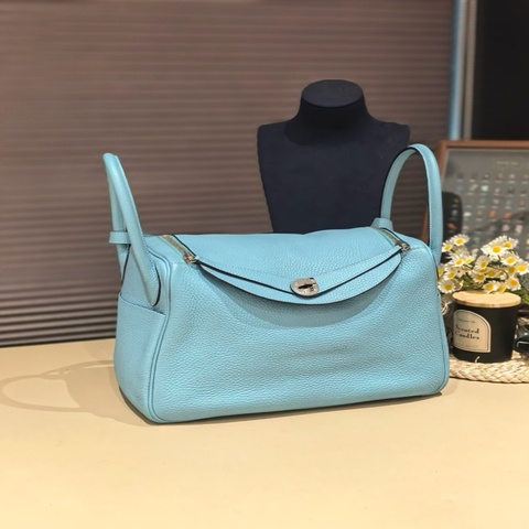 hermes 愛馬仕 lindy 30 3P馬卡龍 銀扣 tc皮 T刻