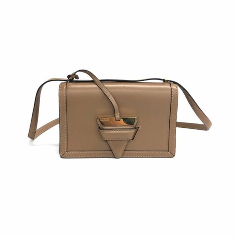 LOEWE Barcelona 巴賽隆納 灰色 牛皮 mini 金扣 肩背包