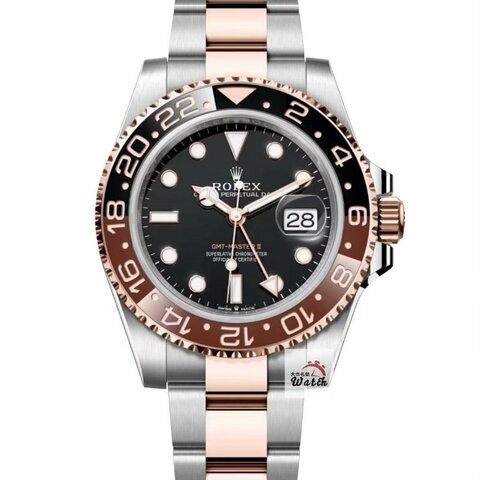 【大眾金時代】ROLEX勞力士 126711CHNR GMT-Master ll 2025/01 18K玫瑰半金 沙士圈 兩地時區 B1614