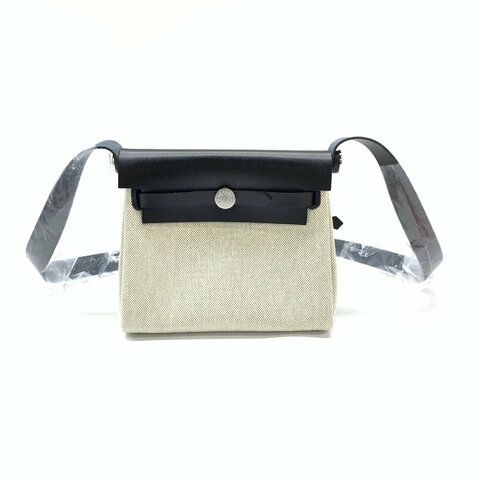 Hermès 杏綠 帆布 herbag mini k刻 後背包