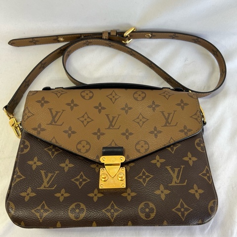 LV 拼色郵差包