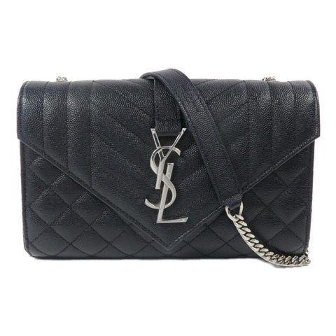 SAINT LAURENT 牛皮皮革Envelope Small鏈帶肩背袋
